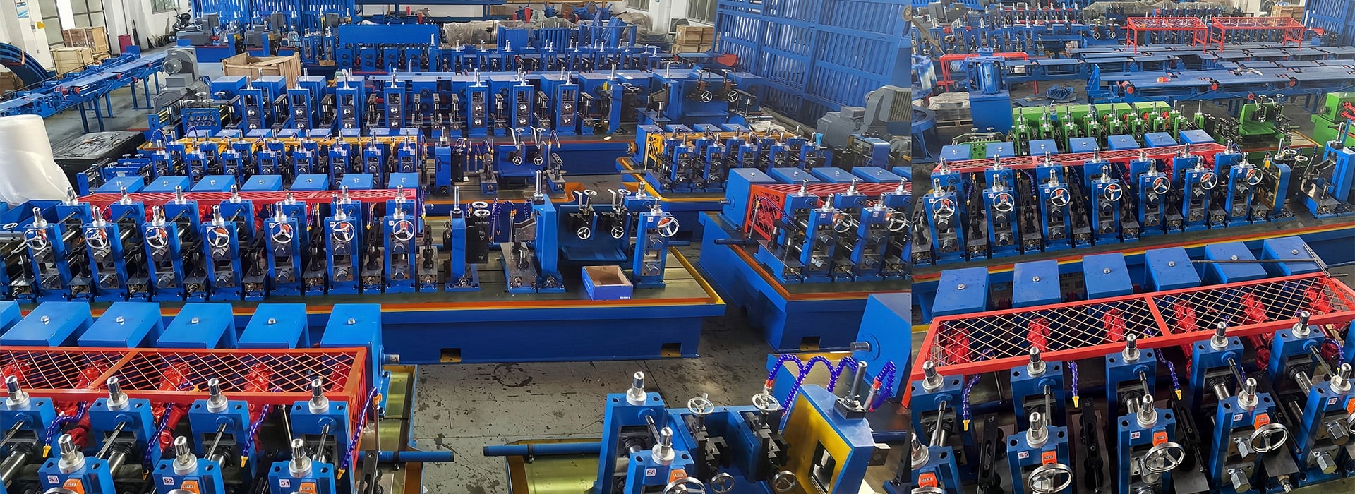 XFX tube mill workshop for machine manufacturing and assembly