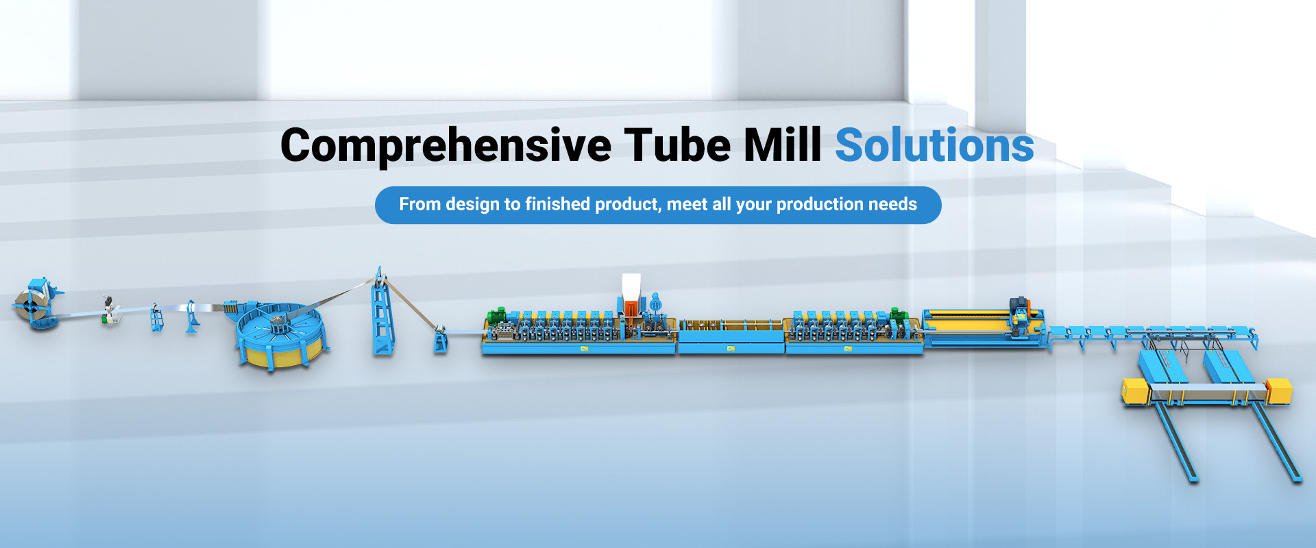 ERW tube mill machine and steel pipe making line